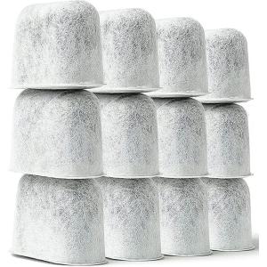 K&J 12-Pack Cuisinart® Coffee Filter Replacement Charcoal Water Filters for Coffee Makers – Fits all Cuisinart and Braun BrewSense Coffee Makers(12)