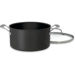 Cuisinart Chef’s Classic 6-Quart PURELYCERAMIC™ Nonstick PFAS Free Hard-Anodized, Stockpot with Cover, 644C-24