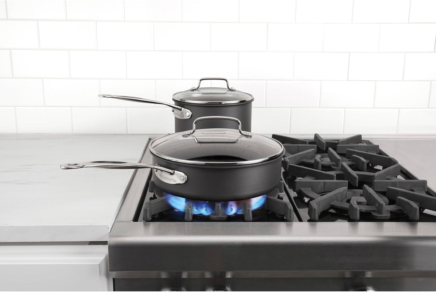 imageCuisinart Chefs Classic Nonstick Hard Anodized Cookware 13 Piece Set