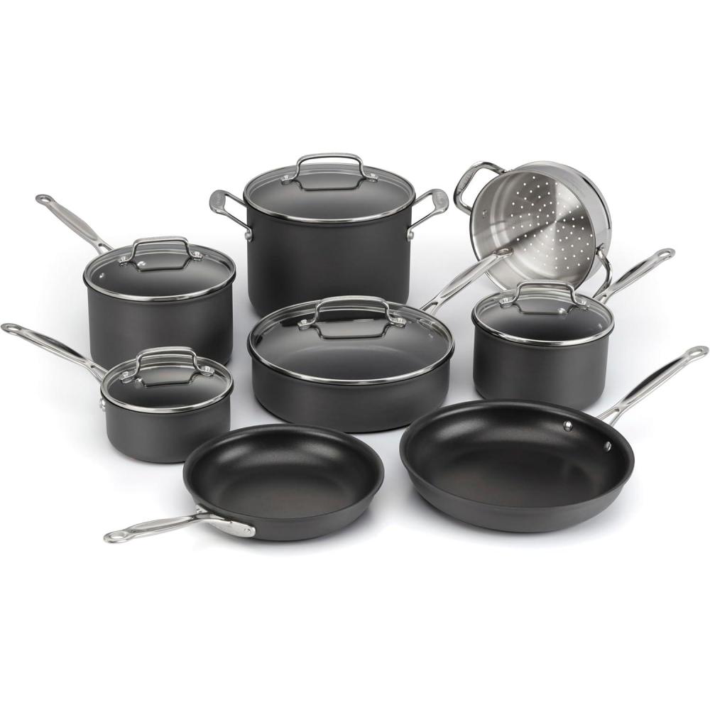 imageCuisinart Chefs Classic Nonstick Hard Anodized Cookware 13 Piece Set