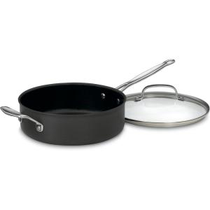 Cuisinart Chef’s Classic™ Nonstick Hard Anodized 5.5 Quart Sauté Pan with Helper Handle & Cover, 633C-30H