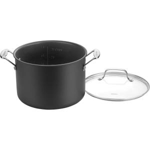 Cuisinart Chef’s Classic PURELYCERAMIC™ Nonstick PFAS Free Hard-Anodized 8-Quart Stockpot with Cover, 666C-24