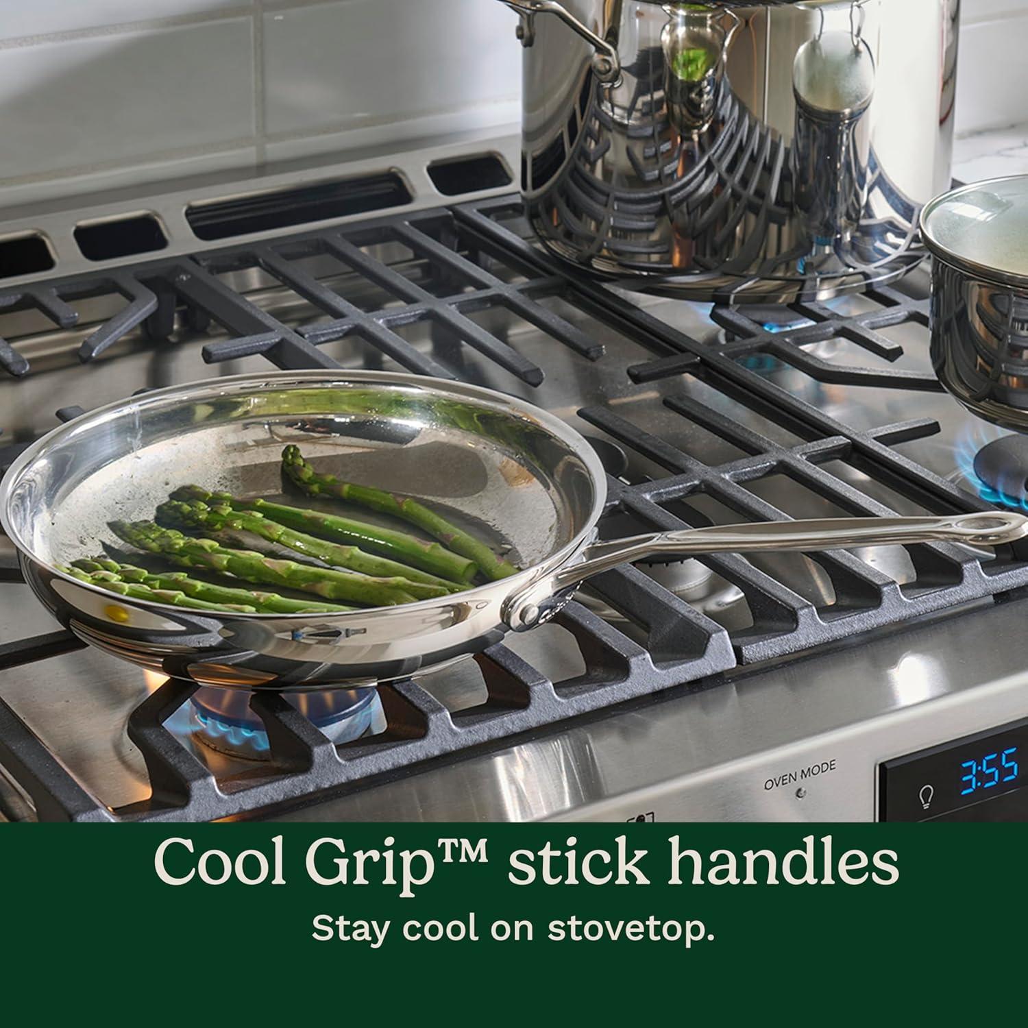 imageCuisinart 7711G Stainless Steel 11Piece Set ChefsClassicStainlessCookwareCollection