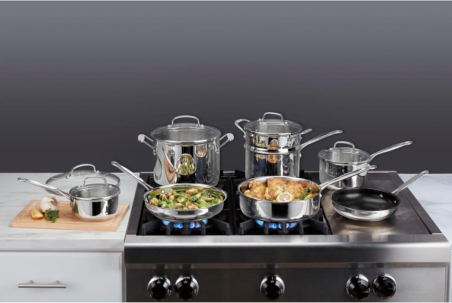 imageCuisinart Chefs Classic Stainless Cookware 13Piece Set 7713