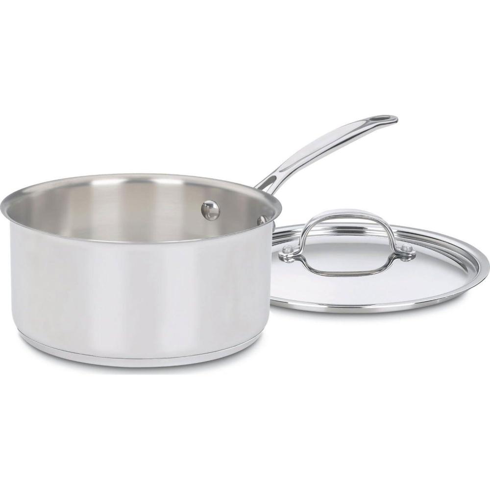 imageCuisinart 71918 Chefs Classic Stainless 2Quart Saucepan with Cover3Quart