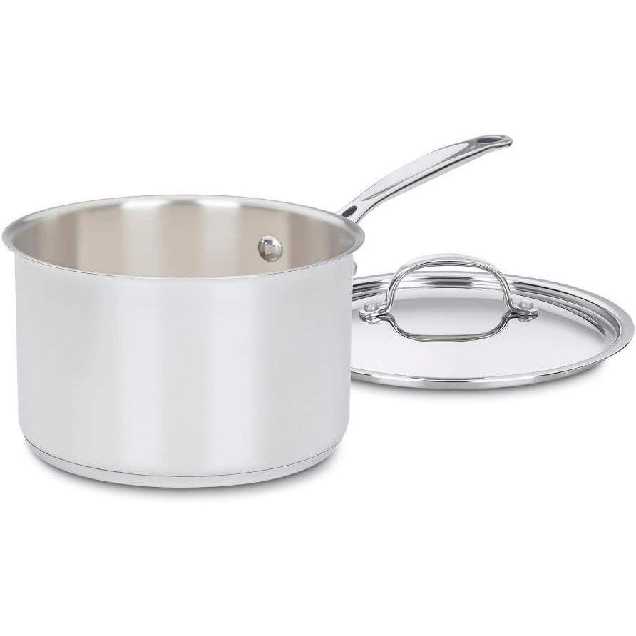 imageCuisinart 71918 Chefs Classic Stainless 2Quart Saucepan with Cover4Quart