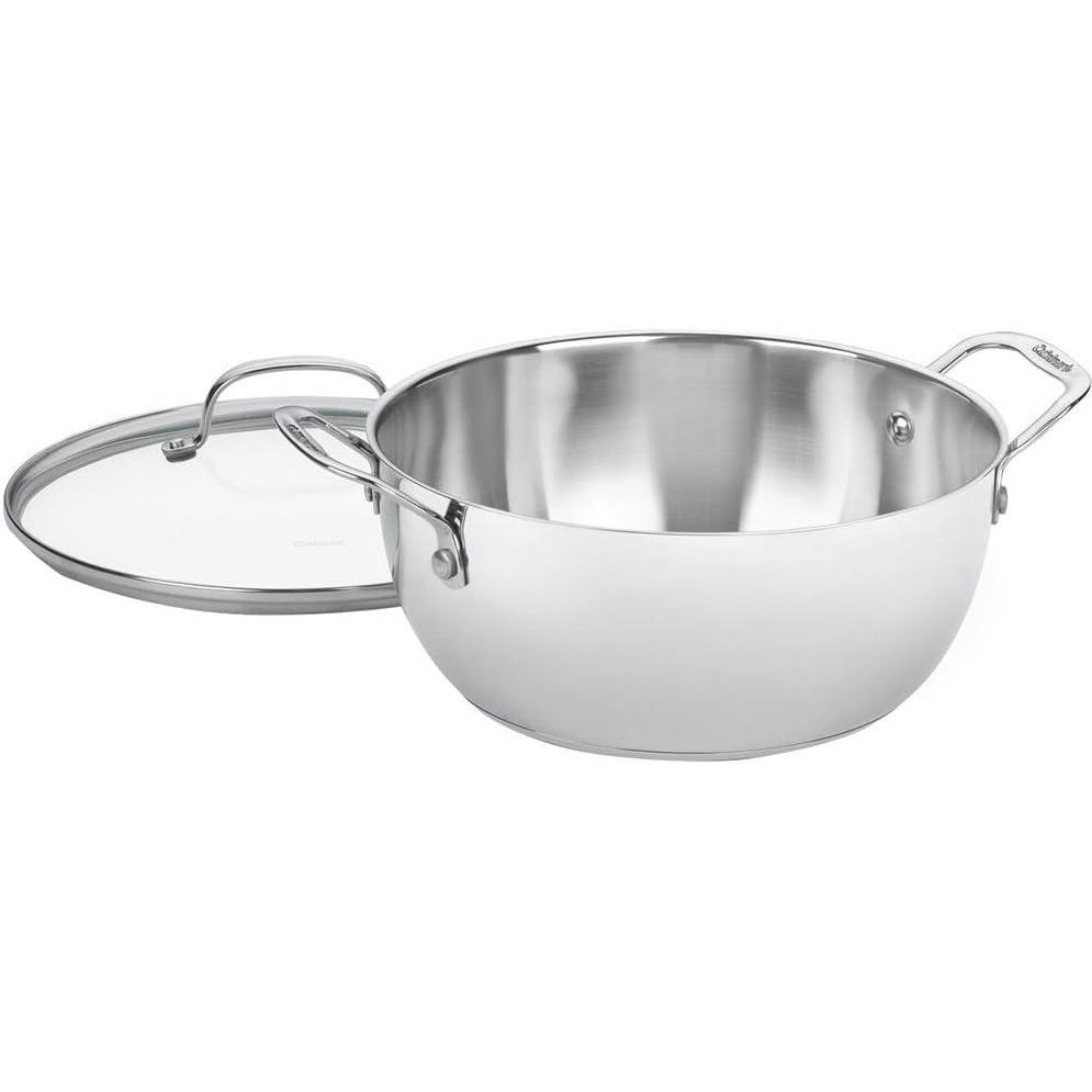 imageCuisinart 75526GD 55Quart MultiPurpose Pan ChefsClassicStainlessCookwareCollection55 Quarts