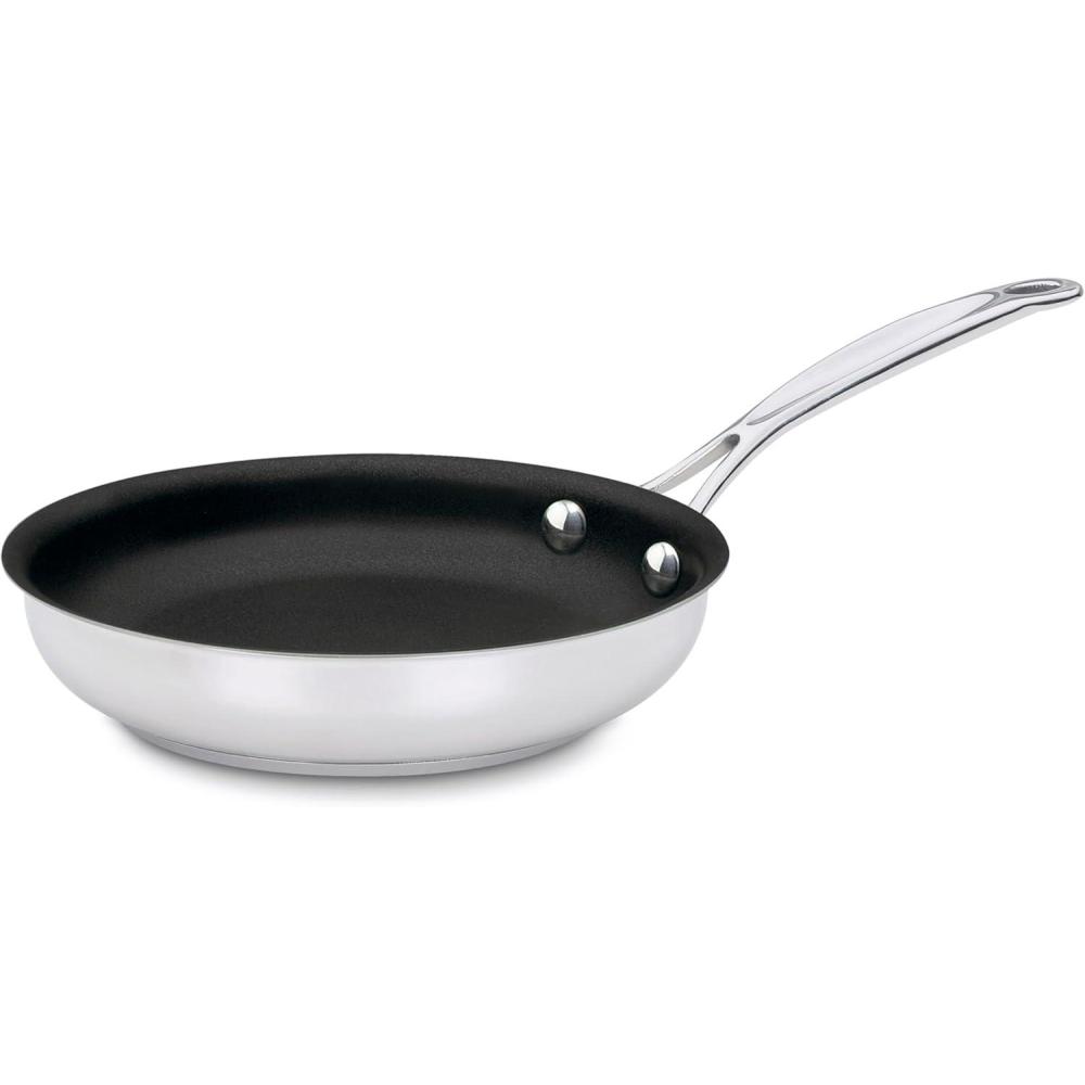 imageCuisinart Chefs Classic 7 Stainless Steel Nonstick Skillet engineered with PURELYCERAMIC 722C18NS