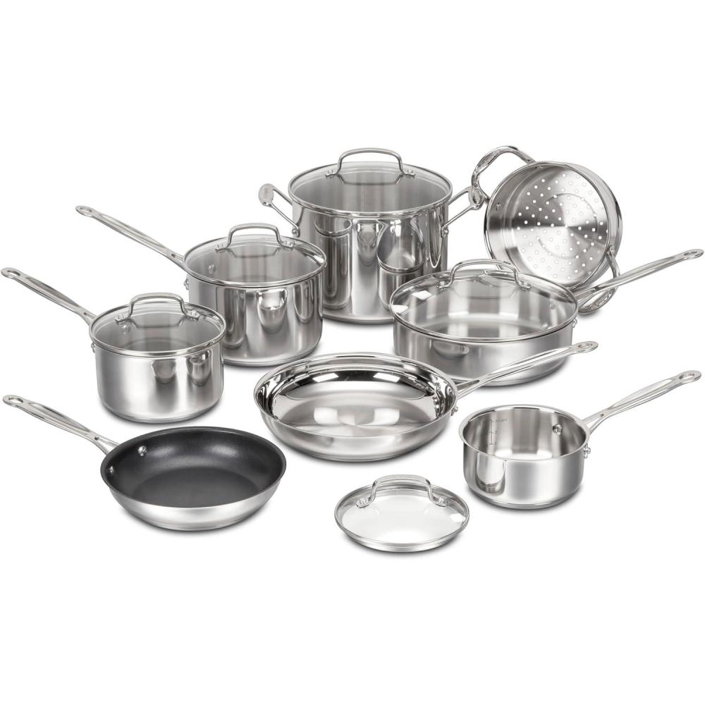 imageCuisinart Chefs Classic Stainless Cookware 13Piece Set 7713