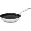 imageCuisinart 72230HNS Chefs Classic Stainless Nonstick 12Inch Open Skillet with Helper HandleStainless Steel