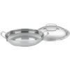 imageCuisinart 72530D Chefs Classic Stainless 12Inch Everyday Pan with Dome Cover Silver5 Quarts