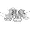 imageCuisinart 7711G Stainless Steel 11Piece Set ChefsClassicStainlessCookwareCollection