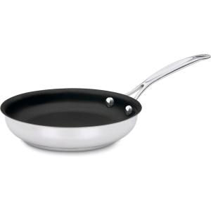 Cuisinart Chef’s Classic 7″ Stainless Steel Nonstick Skillet engineered with PURELYCERAMIC™, 722C-18NS