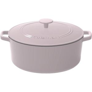 Cuisinart Chef’s Classic Enameled Cast Iron Round Covered Casserole (Cardinal Red, 7- Quart)(Lilac)