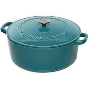 Cuisinart Chef’s Classic Enameled Cast Iron Round Covered Casserole (Cardinal Red, 7- Quart)(Teal)