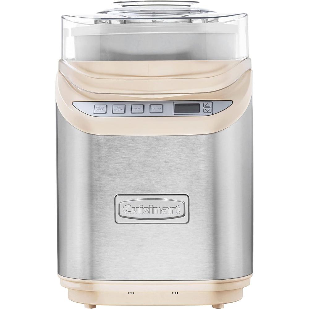 imageCuisinart Ice Cream Maker Machine 2Quart Stainless Steel Frozen Yogurt Gelato Sorbet Ready in 20 Minutes LCD Screen and Timer ICE70P1Cream