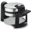 imageCuisinart Round Flip Belgian Waffle Maker BlackSilver 1 inch thick WAFF30NASNew Single Flip