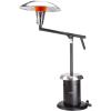imageCuisinart Perfect Position Propane Patio Heater 38200 BTU Powerful Directional Stainless Steel Outdoor Heater with Hidden Tank and Drink Table Swivel Arm and Reflective Heat Shield