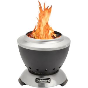 Cuisinart 19.5” Cleanburn Smokeless Fire Pit with Removable Base for Ash, Portable Wood Burning Outdoor Fireplace, Stainless Steel Smoke Free Outdoor Heater, Enhanced Airflow and Easy Cleanup(Cleanburn 7.5″ Tabletop Fire Pit)