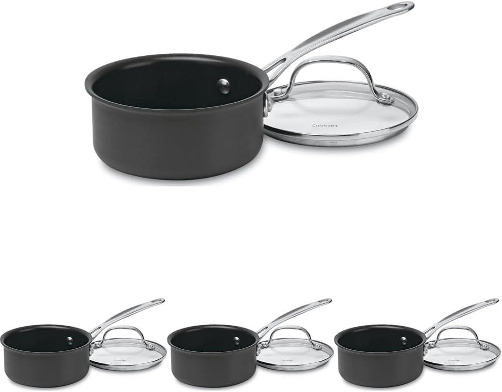 imageCuisinart 61918 NonstickHardAnodized 2Quart Saucepan wCoverSaucepan wCover