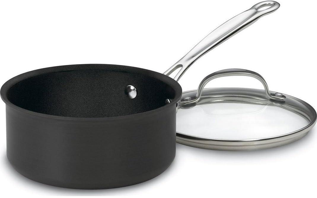imageCuisinart 61918 NonstickHardAnodized 2Quart Saucepan wCoverSaucepan wCover