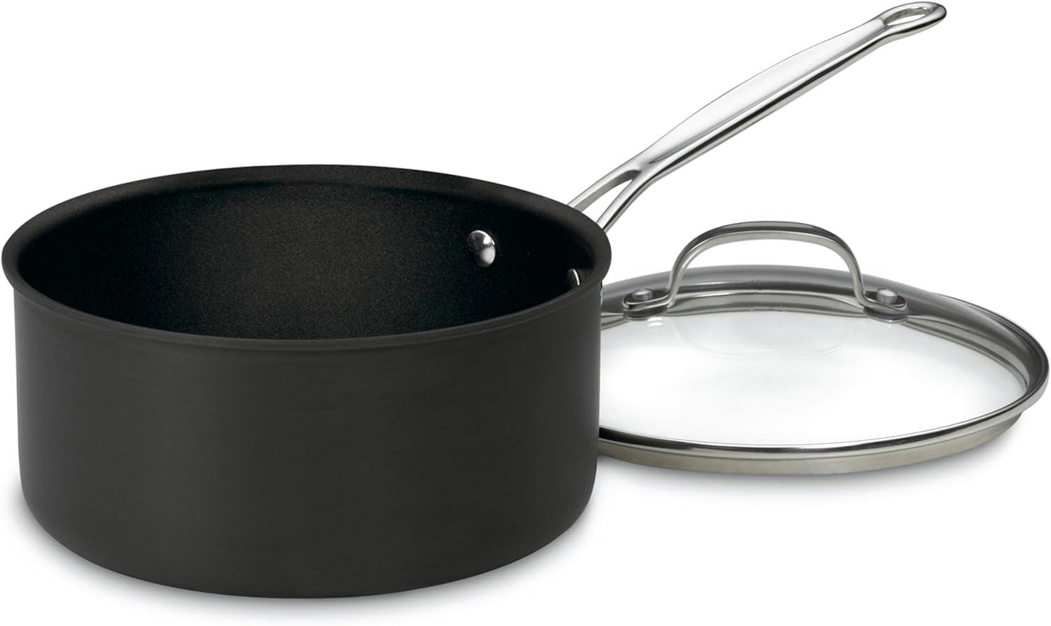 imageCuisinart 61918 NonstickHardAnodized 2Quart Saucepan wCoverSaucepan wCover