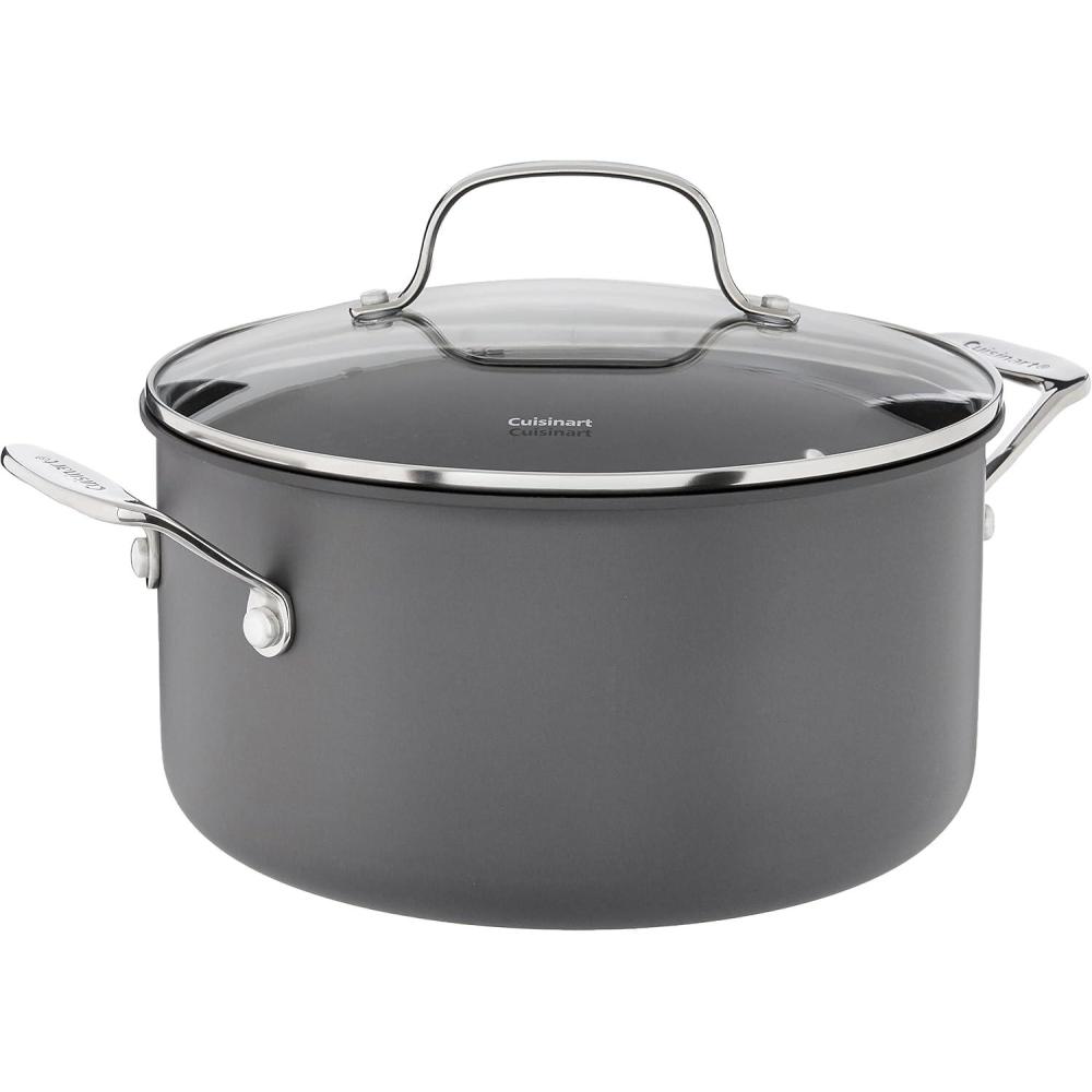 imageCuisinart 64424 Chefs Classic 6Quart NonstickHardAnodized Stockpot wCover
