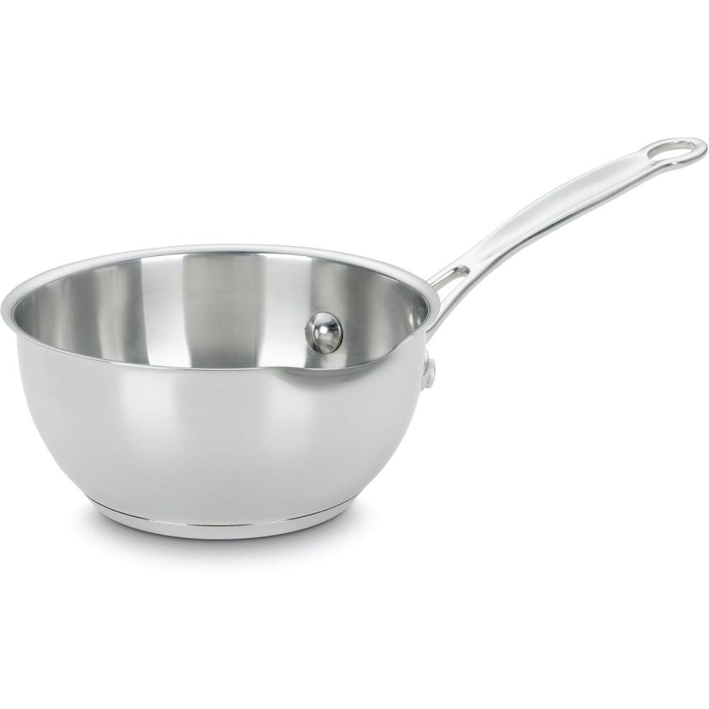 imageCuisinart 73516OP Chefs Classic Stainless 1Quart Pour SaucierSilver1Quart