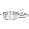 imageCuisinart 73324H Chefs Classic Stainless 312Quart Saute Pan with Helper Handle amp Cover