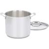 imageCuisinart 7661026G Chefs Classic 10Quart Stockpot with Glass CoverBrushed Stainless12Quart