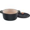 imageCuisinart Earth amp Essence 5 Qt Casserole with Cover  Rosemary amp Thyme CI65025RTMWBlack