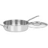 imageCuisinart Stainless Steel 55 Quart Saut Pan w Cover Helper Handle Chefs Classic 73330H