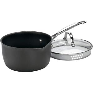 Cuisinart 619-18 Nonstick-Hard-Anodized, 2-Quart, Saucepan w/Cover(Cook and Pour Saucepan w/Cover)