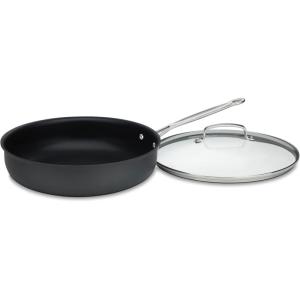Cuisinart Chef’s Classic™ Nonstick Classic Hard Anodized 12″ Deep Fry Pan w/Cover