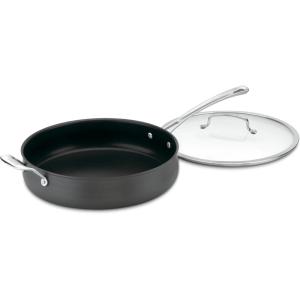 Cuisinart Contour Hard Anodized 5 Quart Sauté Pan w/Helper Handle & Cover