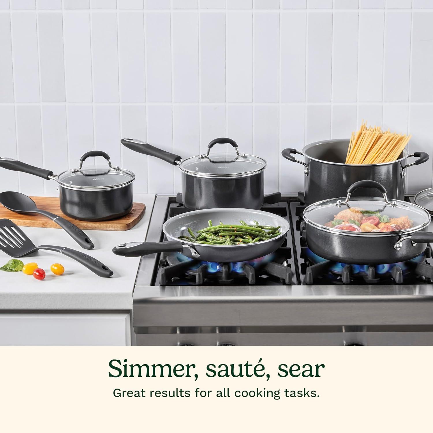 imageCuisinart 11Pc Advantage Ceramic Nonstick Set 55C11BK