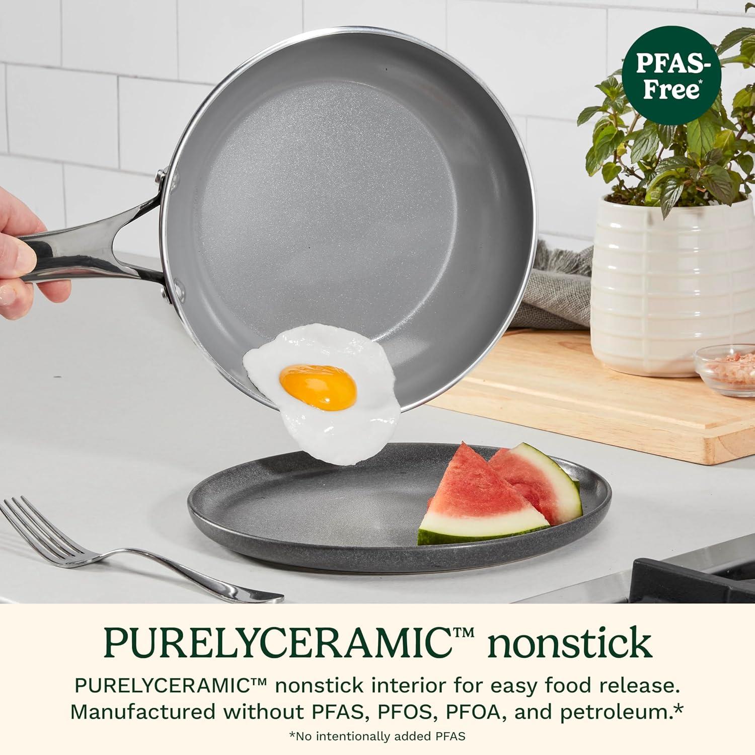 imageCuisinart 11Pc Color Impressions Ceramic Nonstick Set 58S11BK