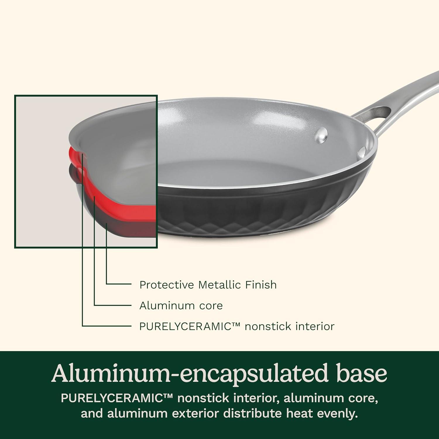 imageCuisinart 11Pc Color Impressions Ceramic Nonstick Set 58S11BK