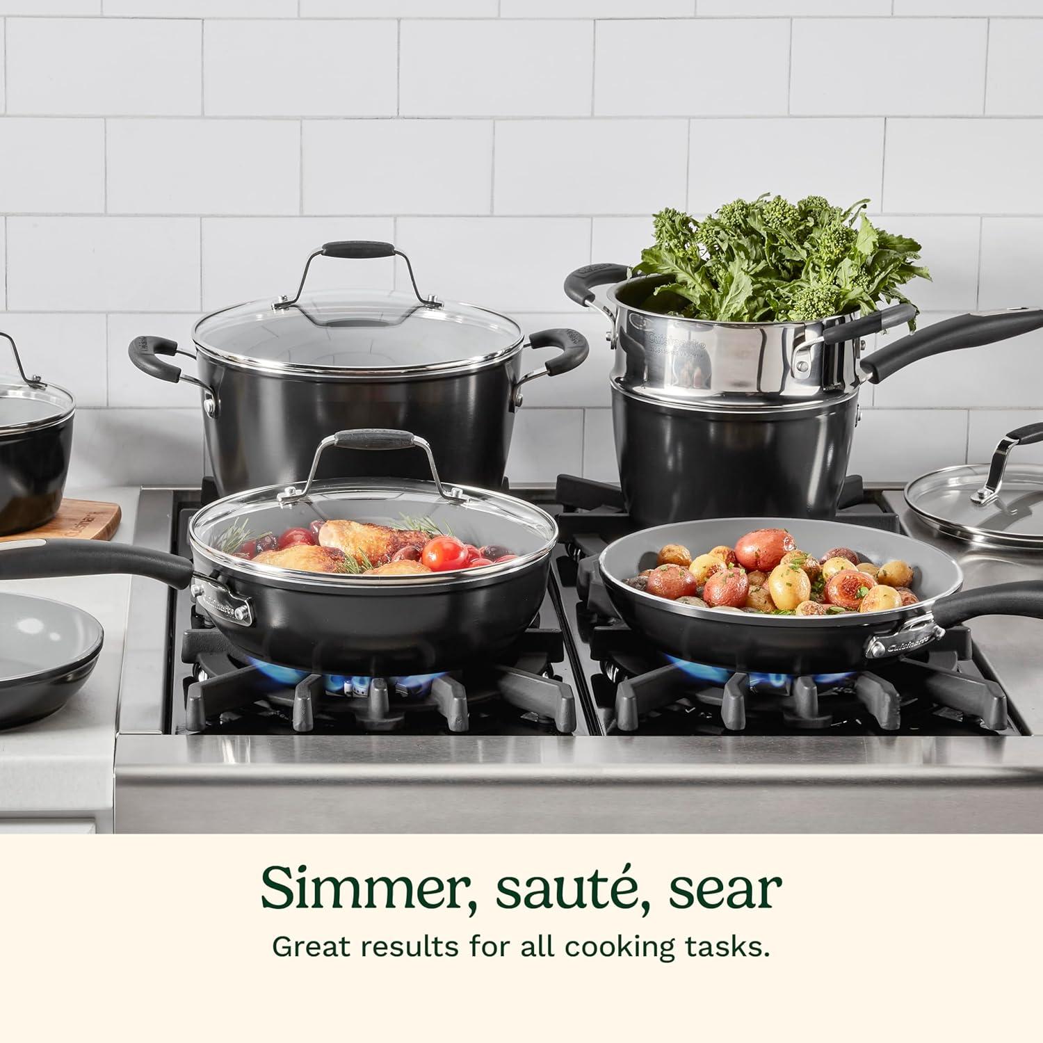 imageCuisinart 11Pc Intermix Ceramic Nonstick Set 59SB11BK