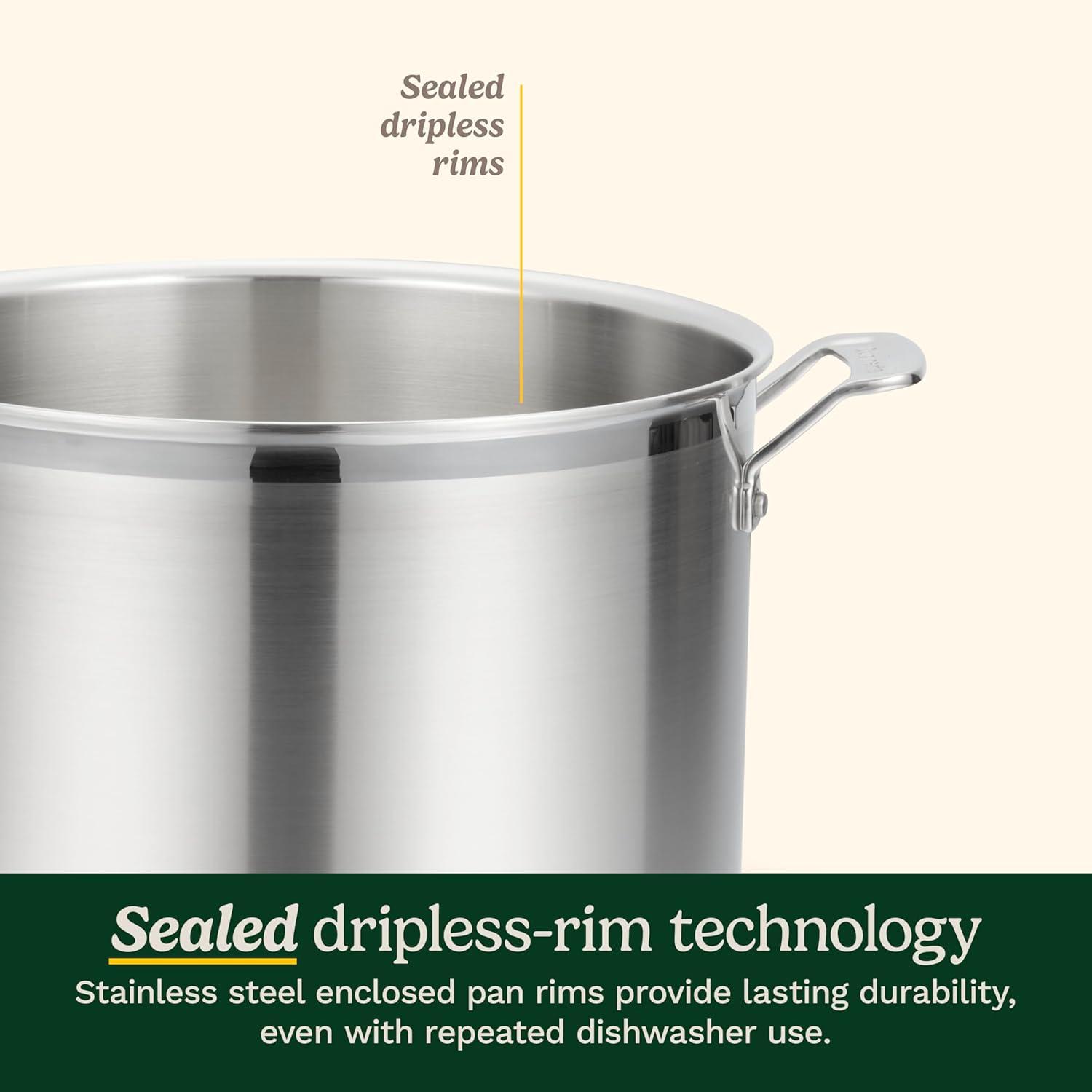 imageCuisinart 12Piece MultiClad Pro Triple Ply Stainless Steel Cookware Set Heat Surround Technology Cool Grip Handles Oven Safe to 500F MCPS12N Silver15Piece