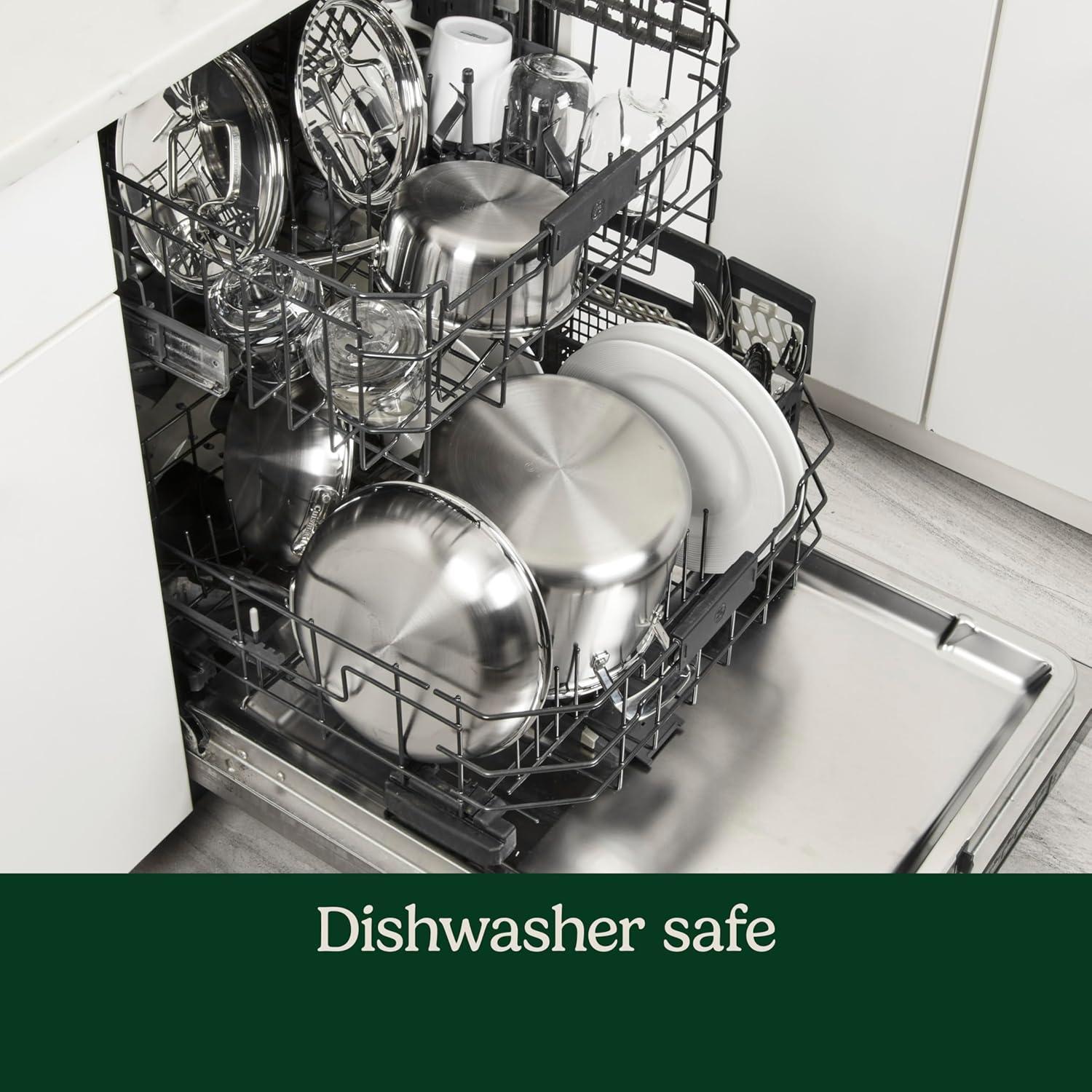 imageCuisinart 12Piece MultiClad Pro Triple Ply Stainless Steel Cookware Set Heat Surround Technology Cool Grip Handles Oven Safe to 500F MCPS12N Silver15Piece