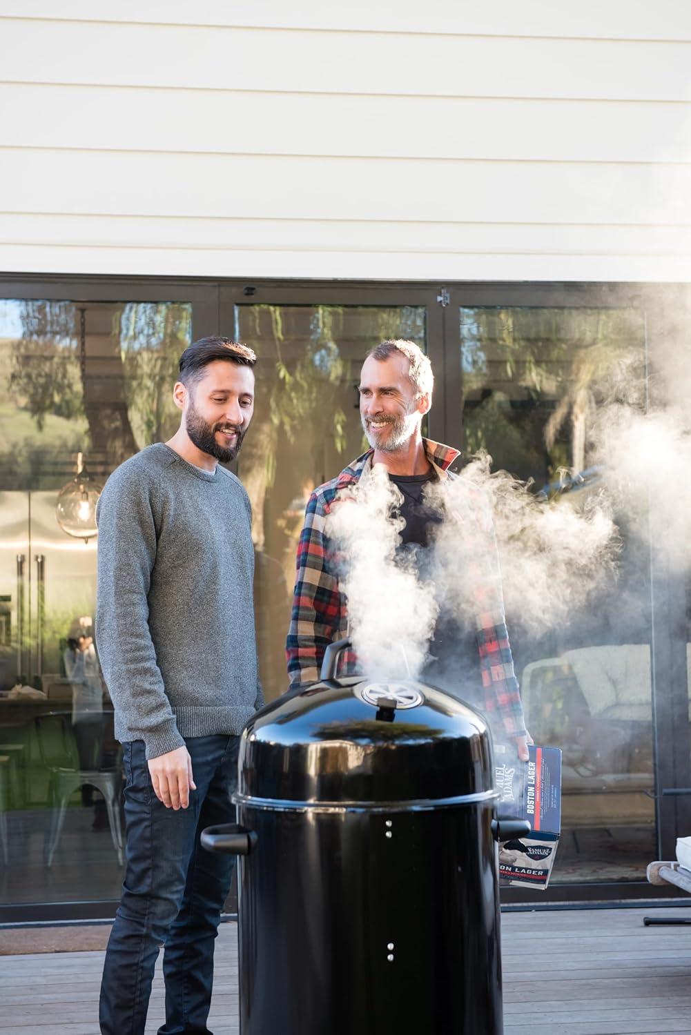 imageCuisinart 18 Vertical Charcoal Smoker Integrated Thermometer Water Bowl and Dual Vents Perfect for Smoked Brisket Chrome Plated Grates Smoker Grill for BBQ Camping TailgatesVertical Charcoal Smoker 18