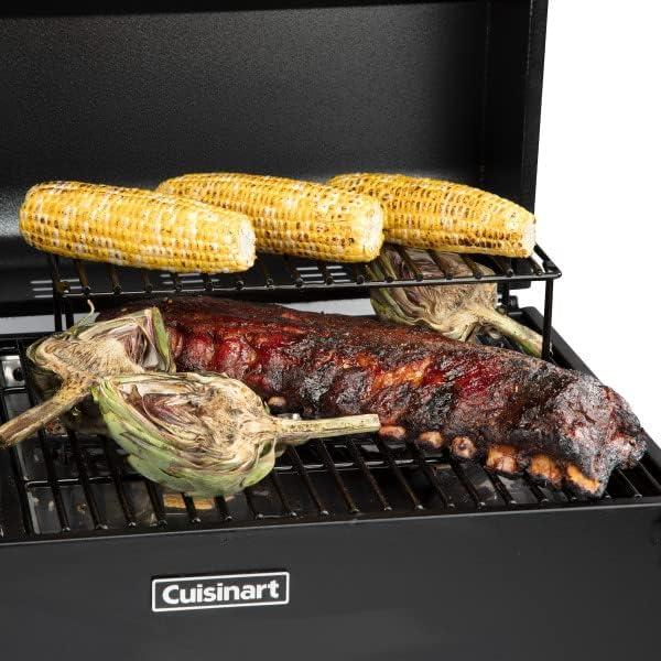 imageCuisinart 8in1 Portable Wood Pellet Grill and Smoker Compact for RV Tailgates Camping and Backyard Cooking Smoky Flavor Versatile Meat Smoker