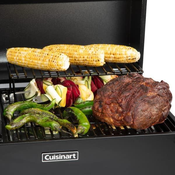 imageCuisinart 8in1 Portable Wood Pellet Grill and Smoker Compact for RV Tailgates Camping and Backyard Cooking Smoky Flavor Versatile Meat Smoker