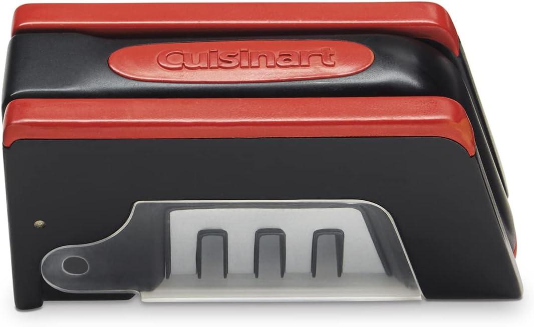 imageCuisinart C77SHP3S 3Slot Foldable Knife Sharpener BlackRedRed