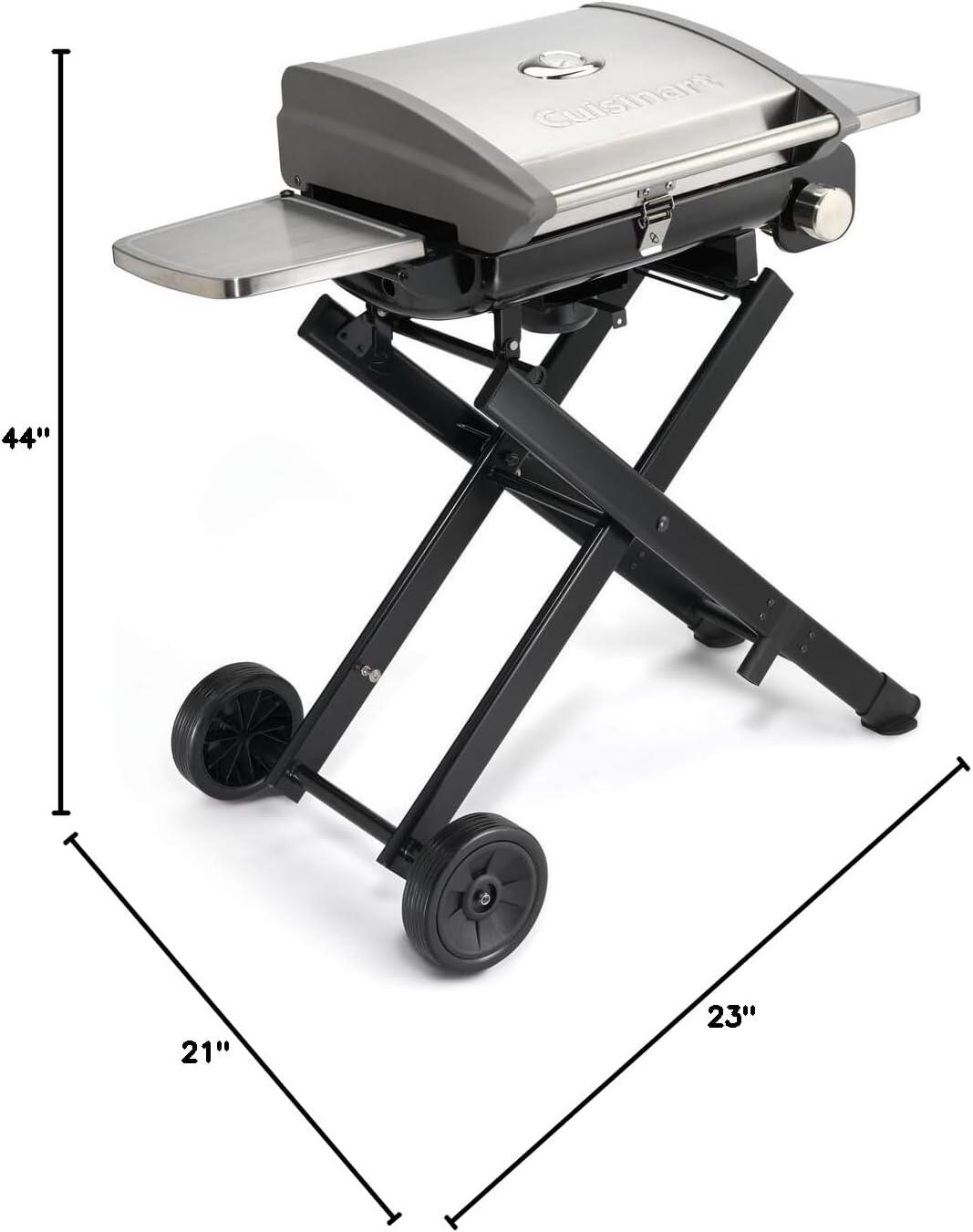 imageCuisinart CGG240 All Foods 273 L x 38 W x 235 H RollAway Gas Grill Stainless Steel