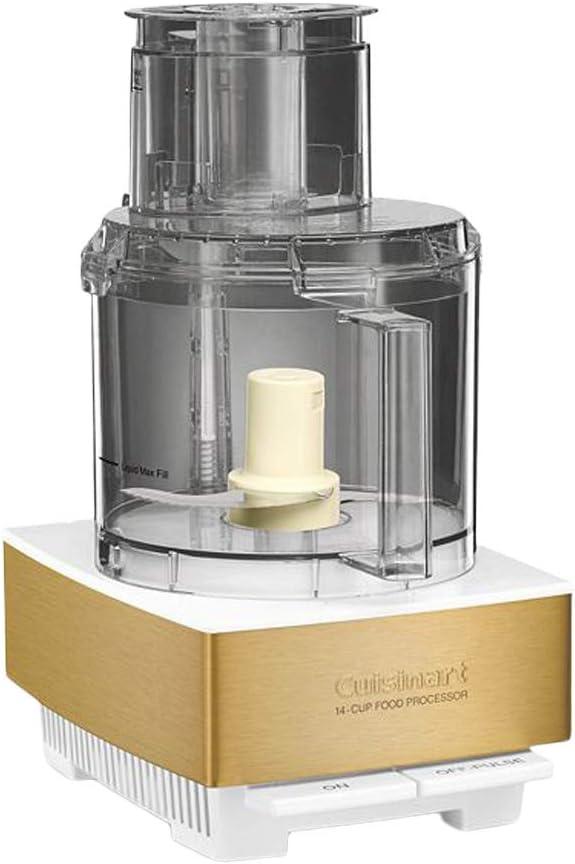 imageCuisinart Cup Pro Custom 11 Food Processor With 625 Watt Motor And Extra Large Feed Tube allows For Whole Fruit And Vegetables Additional Accessories Included For Even More Versatility WhiteWhiteGold