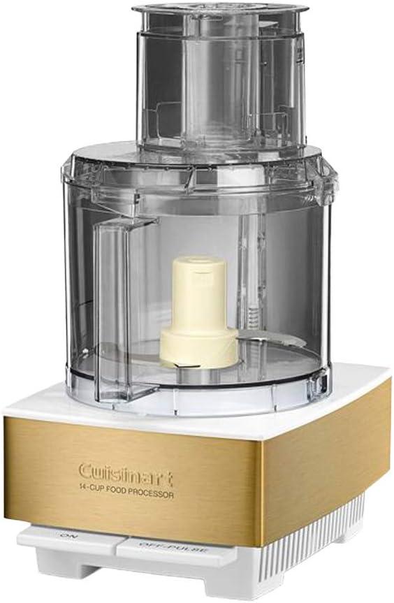 imageCuisinart Cup Pro Custom 11 Food Processor With 625 Watt Motor And Extra Large Feed Tube allows For Whole Fruit And Vegetables Additional Accessories Included For Even More Versatility WhiteWhiteGold