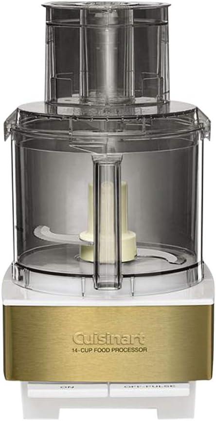 imageCuisinart Cup Pro Custom 11 Food Processor With 625 Watt Motor And Extra Large Feed Tube allows For Whole Fruit And Vegetables Additional Accessories Included For Even More Versatility WhiteWhiteGold