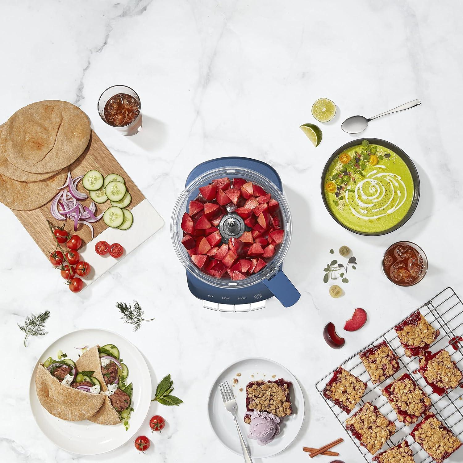 imageCuisinart FP130SS Core Custom 13Cup Multifunctional Food Processor Silver SandMarine Blue